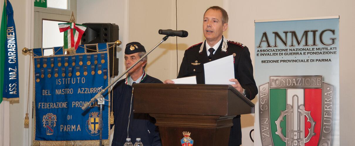 Una vita per la Patria 2015 - intervento del Col. Massimo Zuccher - Comandante Comando Prov.le Carabinieri Parma