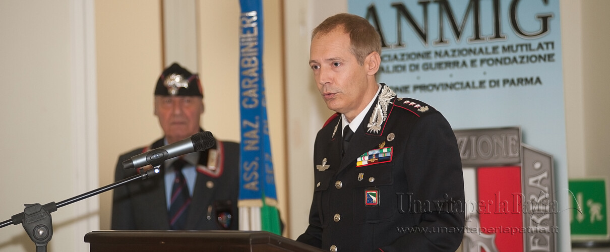 Una vita per la Patria 2016 - intervento del Col. Massimo Zuccher - Comandante Comando Prov.le Carabinieri Parma