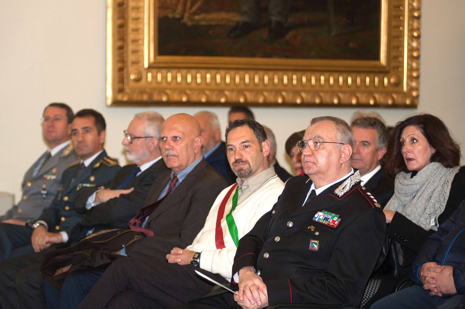 Una vita per la Patria 2016 - Col. Guido De Masi - Vice Comandante Legione Carabinieri Emilia-Romagna, Marco Vagnozzi - Presidente Consiglio Comunale di Parma, Antonio Salvatore Rustico Procuratore della Repubblica di Parma